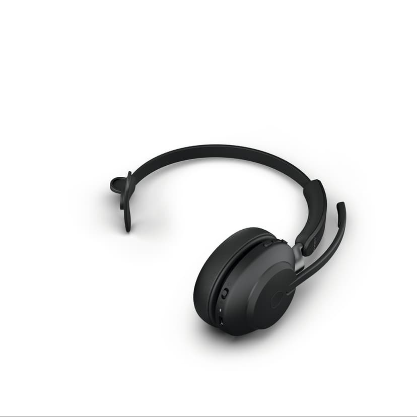 Jabra Evolve2 65 med laddningsställ USB Type-A UC Svart