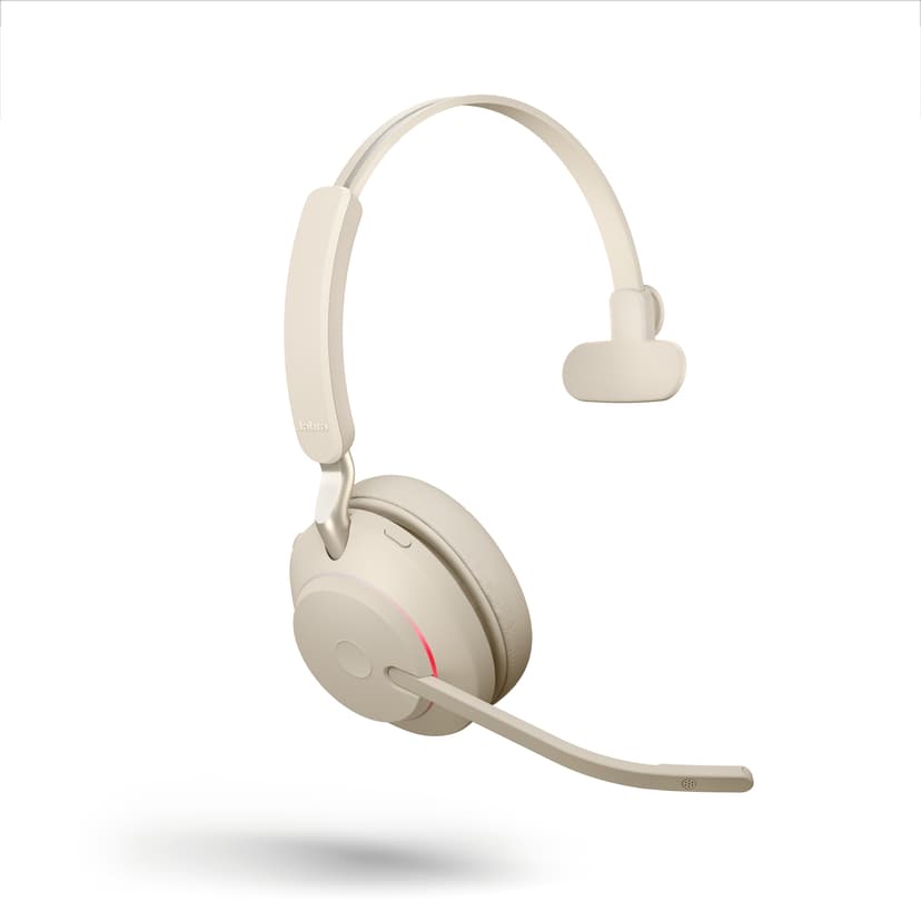 Jabra Evolve2 65 Mono USB-C Avaya, Cisco, Unify, Mitel, Microsoft Teams, Zoom, Google Meet, Amazon Chime Beige