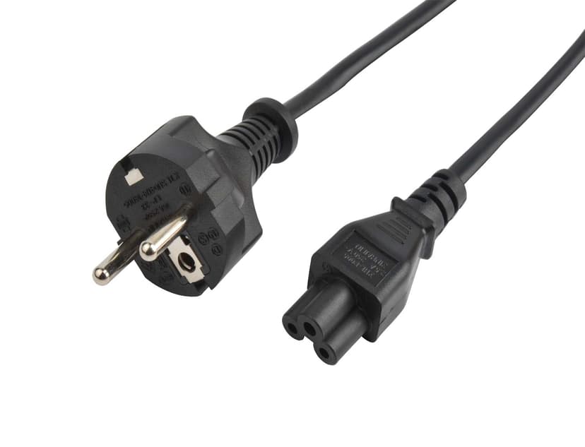Prokord Strømkabel 0.2m CEE7/7 C5 Sort