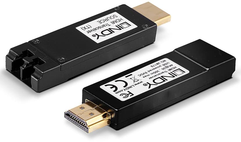 Lindy HDMI Extend Transceiver 4K LWL 300m Duplex LC Multi 50