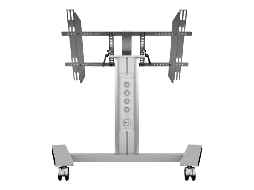 Multibrackets M Public Display Stand 80 HD Wheelbase Single Silver