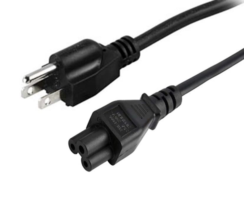 Prokord Strømkabel 1.8m NEMA 5-15P C5 Svart