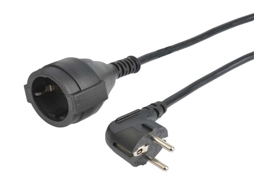 Prokord Strømkabel 3m CEE7/7 CEE7/4 Sort