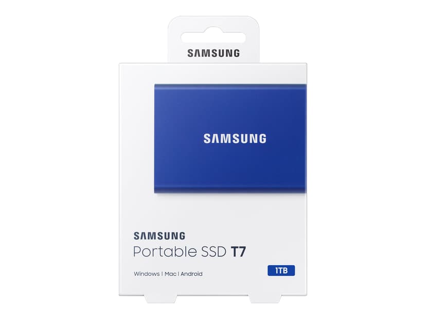 Samsung Portable SSD T7 1TB GEN 2 USB Type-C Blå