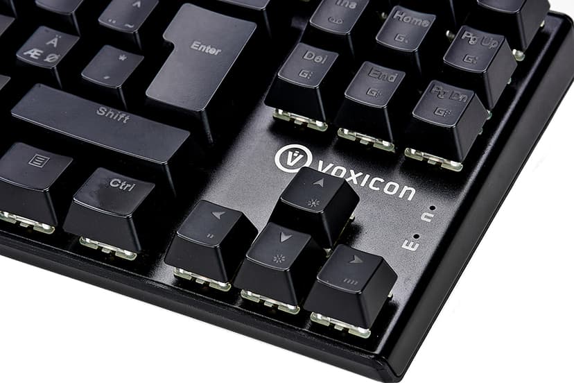 Voxicon Gaming Keyboard Gr8-10 RGB Cherry MX Red Pohjoismainen