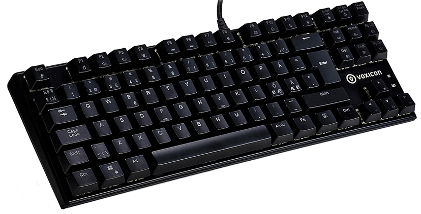 Voxicon Gaming Keyboard Gr8-10 RGB Cherry MX Red Pohjoismainen