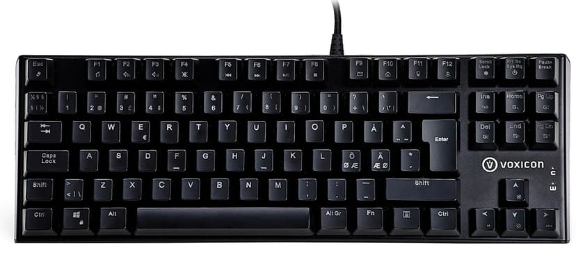 Voxicon Gaming Keyboard Gr8-10 RGB Cherry MX Red Nordisk