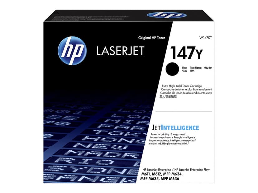 HP Toner Zwart 147Y 42K - MFP M634/M635/M636