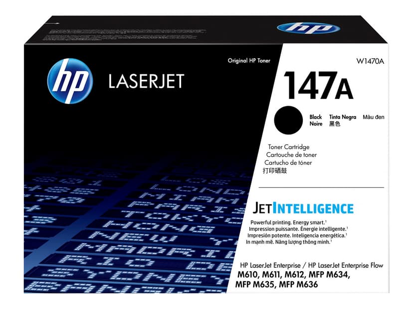 HP Värikasetti Musta 147A 10.5K - MFP M634/M635/M636