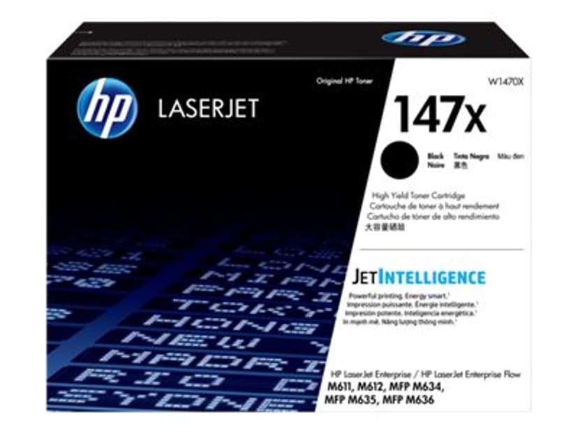 HP Toner Svart 147X 22.2K - MFP M634/M635/M636