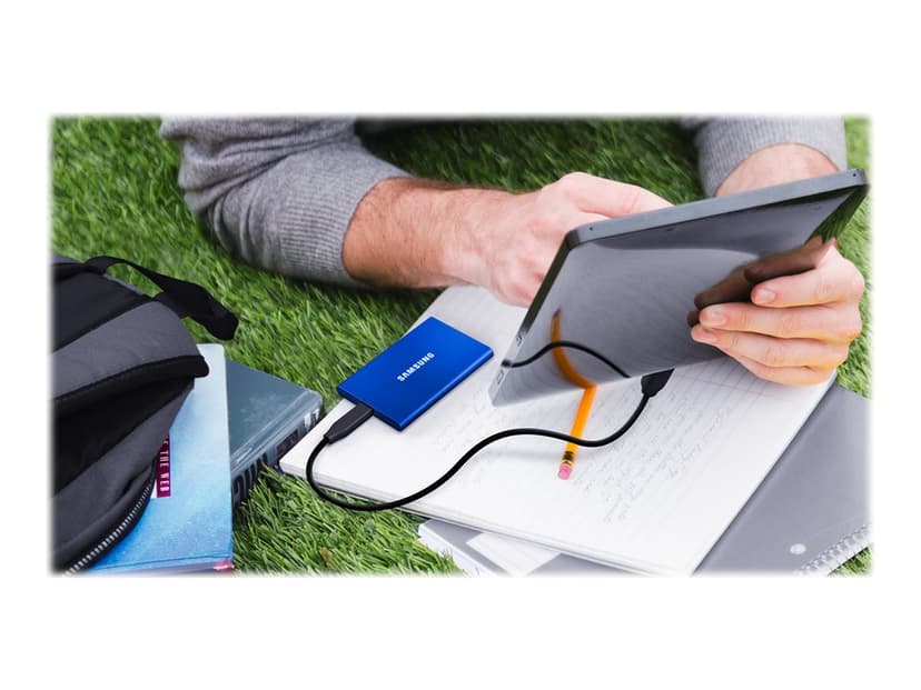 Samsung Portable SSD T7 1TB GEN 2 USB-C Blå