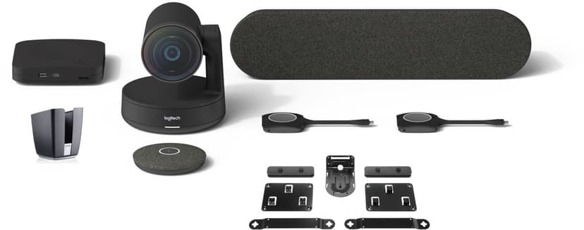 Barco ClickShare med Logitech Room til mellemstore mødelokaler