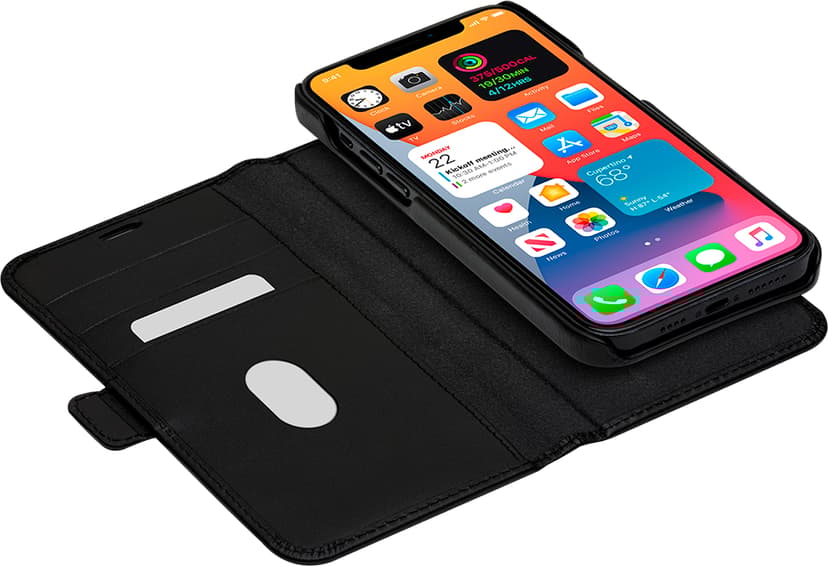 dbramante1928 Lynge Flipfutteral for Mobiltelefon iPhone 12, iPhone 12 Pro Sort