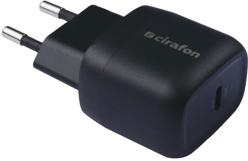 Cirafon 20 W USB-C Strömadapter Svart
