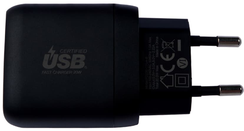 Cirafon Power Delivery 20 Fast Charge for iPhone Sort
