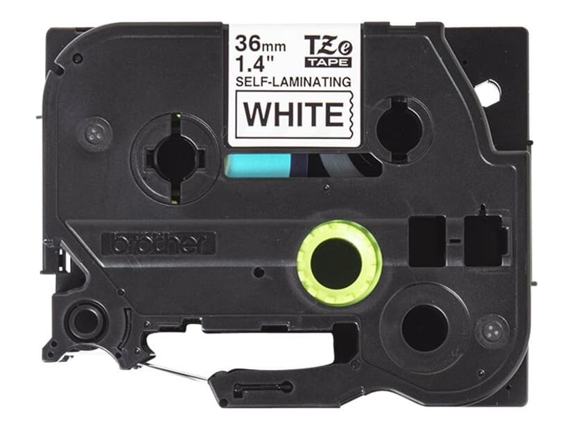 Brother Tape 36mm TZe-SL261 Selvlamineret Sort/Hvid