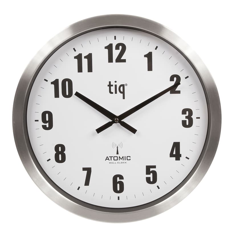 Ketonic Tiq Väggur Aluminium 400mm Radiokontroll Finland