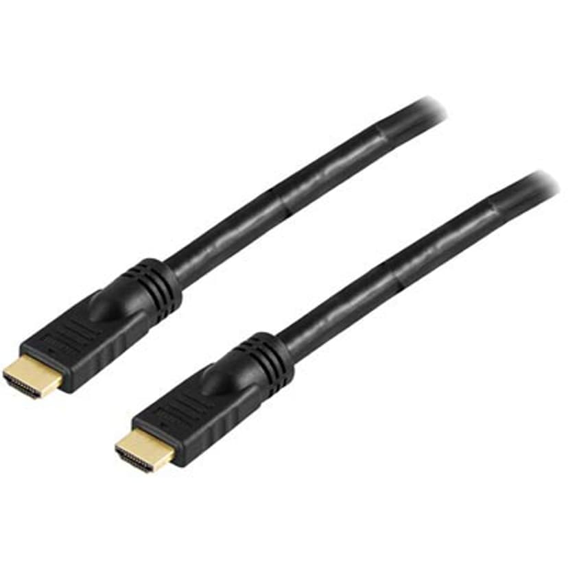 Deltaco HDMI - HDMI HIGH SPEED W/ ETHERNET ACTIVE 25m HDMI HDMI Musta