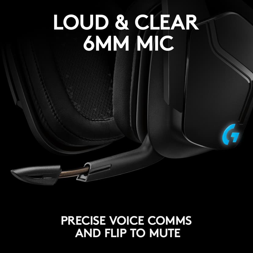 Logitech Gaming Headset G935 Blå, Sort