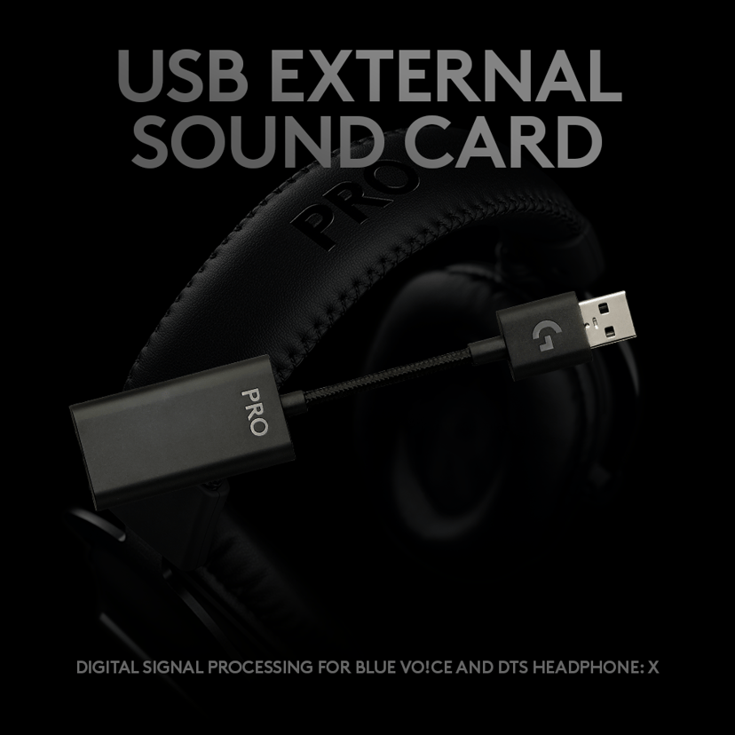 Logitech G Pro X Stereo Zwart