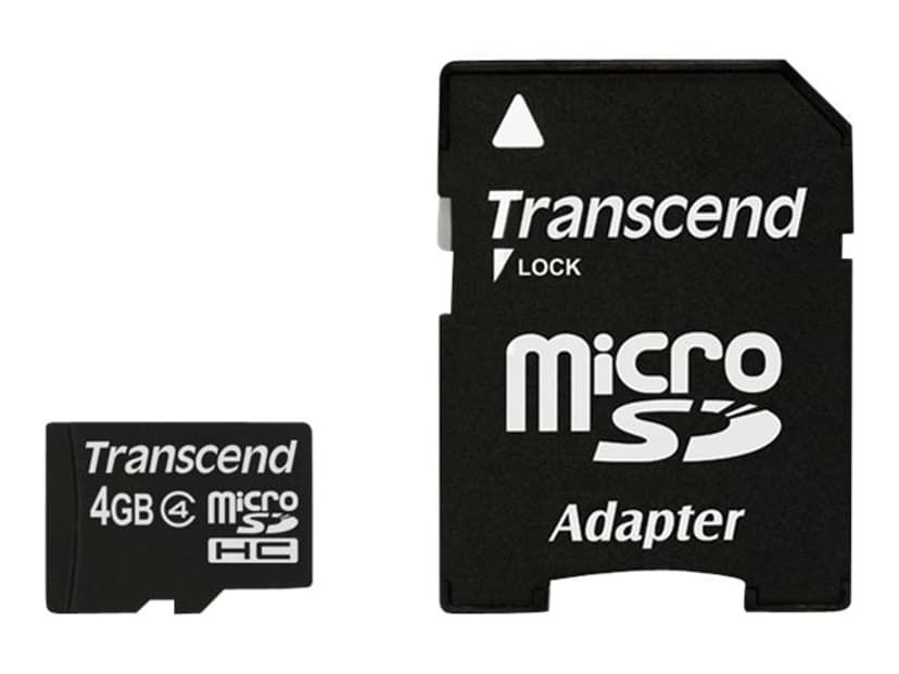 Transcend Flash-Muistikortti 4GB MicroSDHC