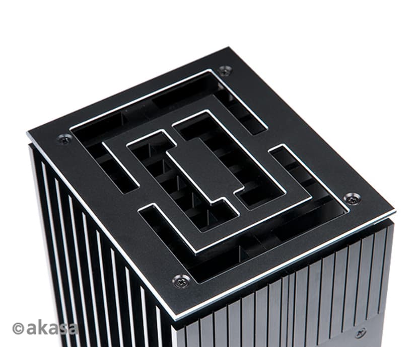 Akasa Turing FX A-NUC52-M1B Kuutio Musta