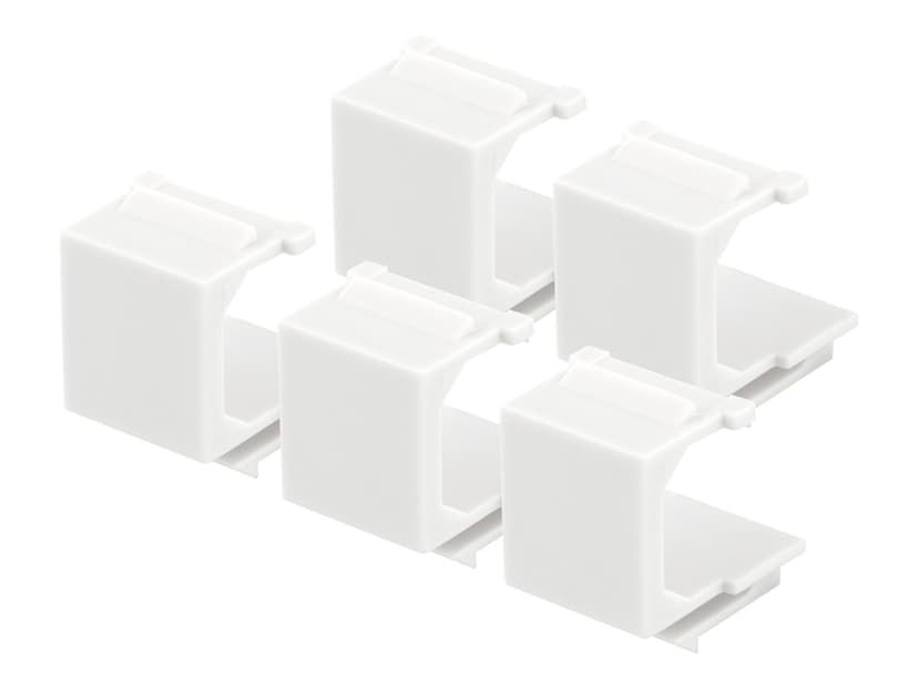 Deltaco Keystone blindplugg Vit 5-pack