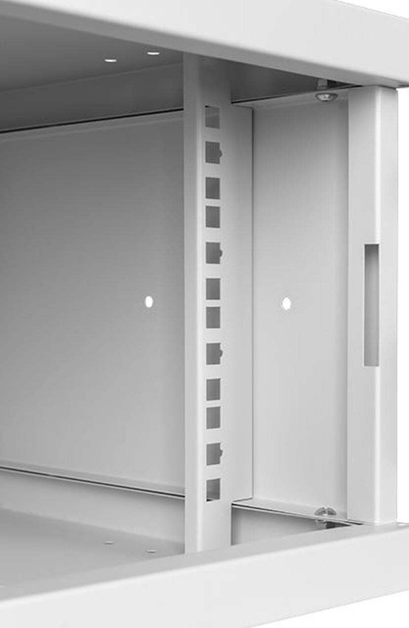 Direktronik Wall Rack 19" 4U 35cm Metal Door Grey