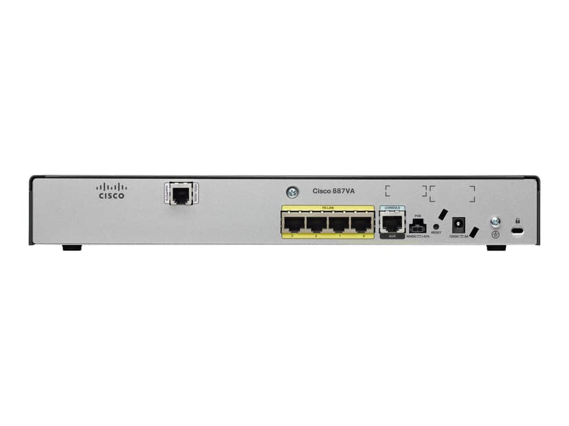 Cisco 887VA Annex A router with VDSL2/ADSL2+ over POTS 802.11n ETSI Compliant