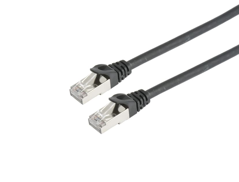 Prokord TP-CABLE S/FTP CAT.6A LSZH RJ45 1.5 BLACK RJ-45 Cat 6A 1.5m Zwart