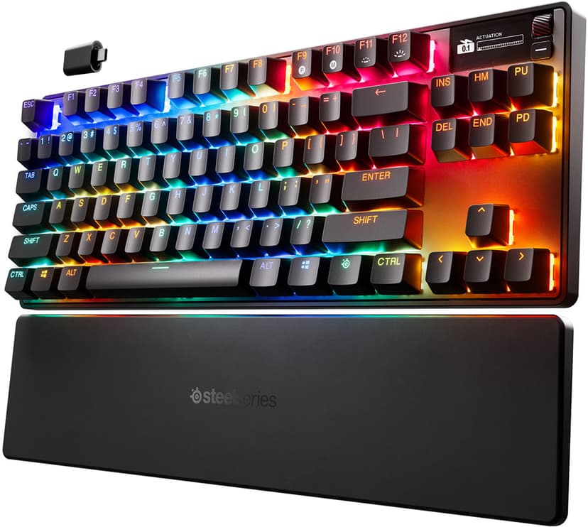 Steelseries Apex Pro Gen 3 TKL Wireless Trådløs Steelseries OmniPoint 3.0 Nordisk