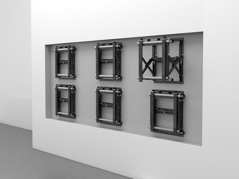 Multibrackets 1749 fäste för skyltningsskärm 2,41 m (95") Svart