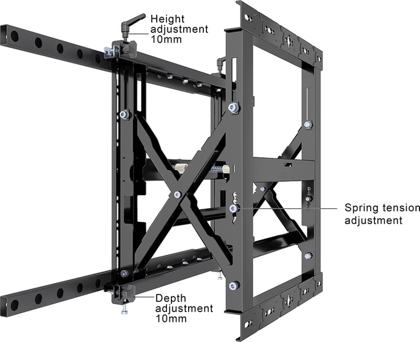 Multibrackets 1749 digitalskiltmontering 2,41 m (95") Svart