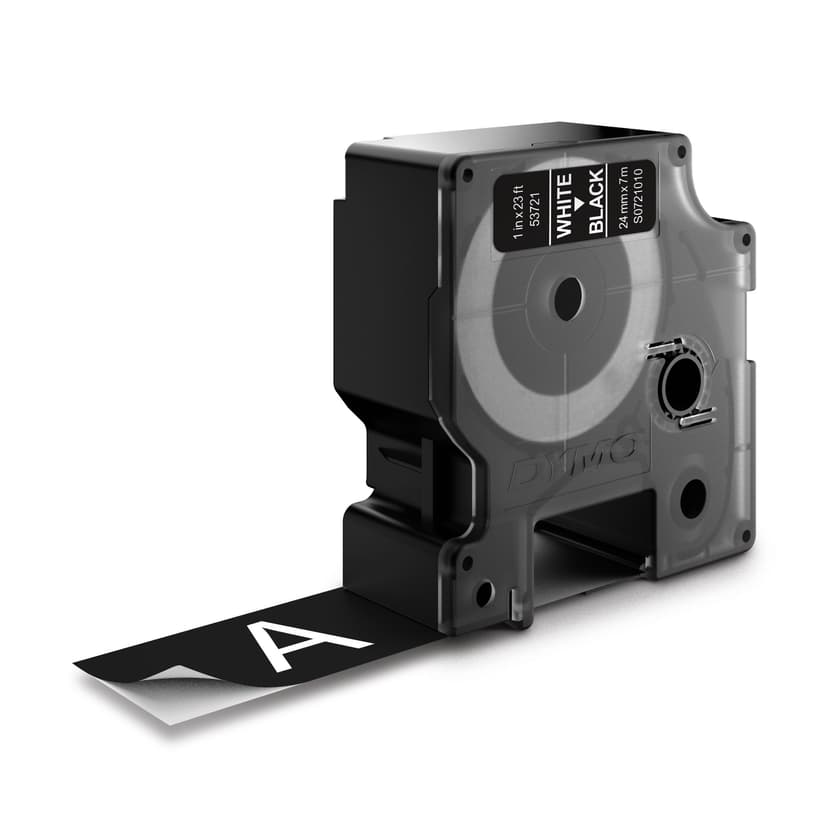 Dymo Tape D1 24mm Wit/Zwart