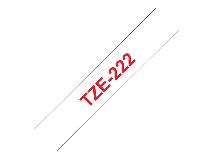 Brother Tape 9mm TZe-222 Röd/Vit
