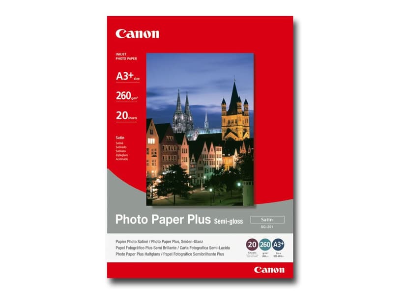 Canon Papper Photo+ Semi Glossy SG-201 A3+ 20-Ark 260g