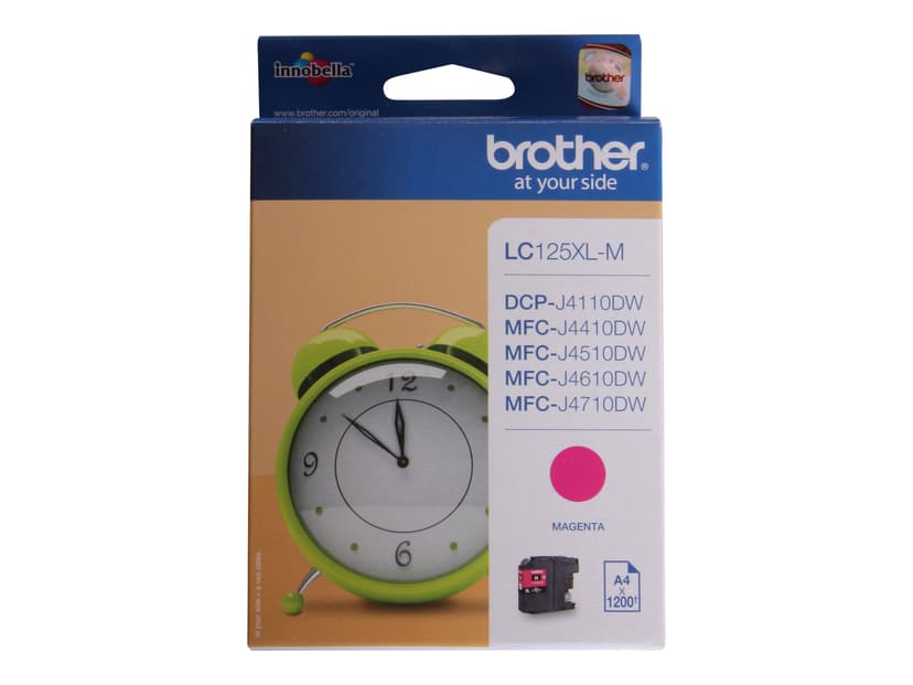 Brother Blekk Magenta HC LC125XLM - MFC-J4510DW