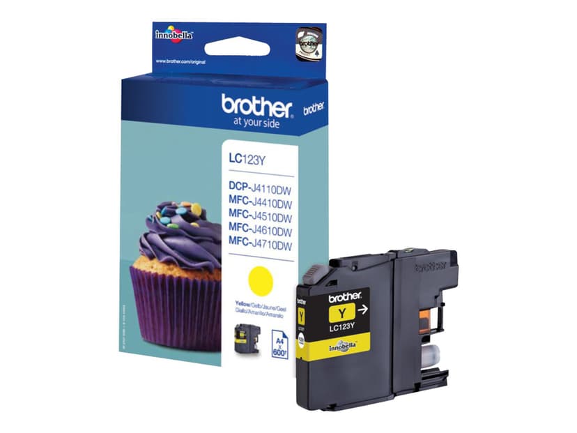 Brother Blekk Gul LC123Y - MFC-J4510DW