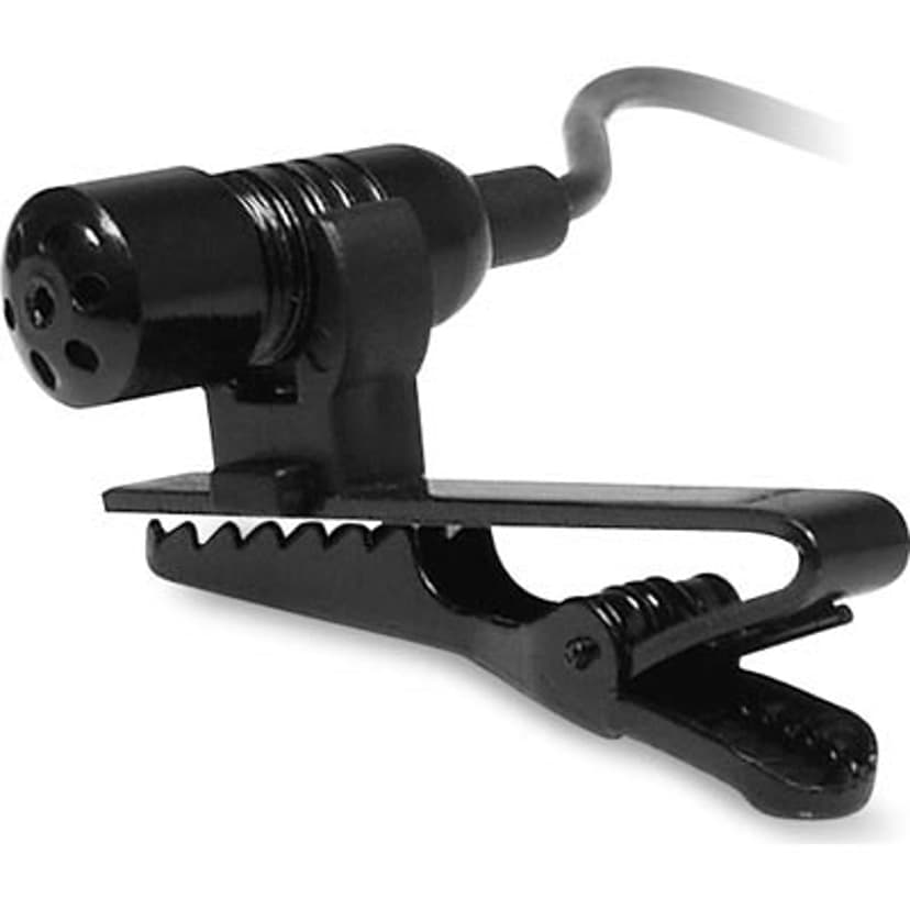 Deltaco Tie Mic Metallclips 3.5mm Black