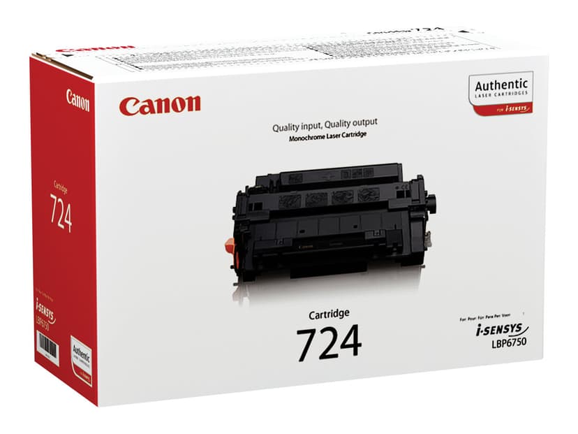 Canon Toner Svart 724 6k - 6750DN