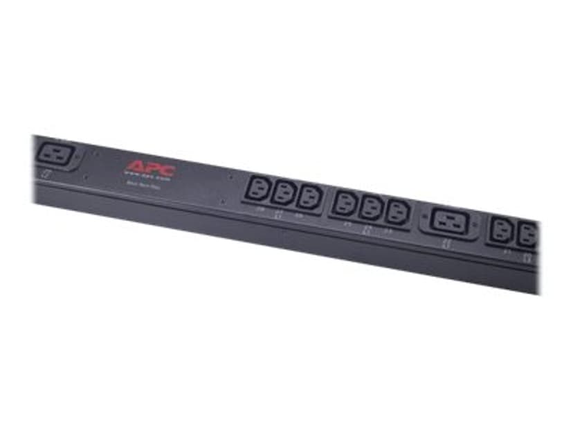 APC Rack PDU, Basic, Zero U, 11 kW, 230V, (36) C13 & (6) C19 strømdistribusjonsenhet (PDU) 42 AC-utganger 0U Sort