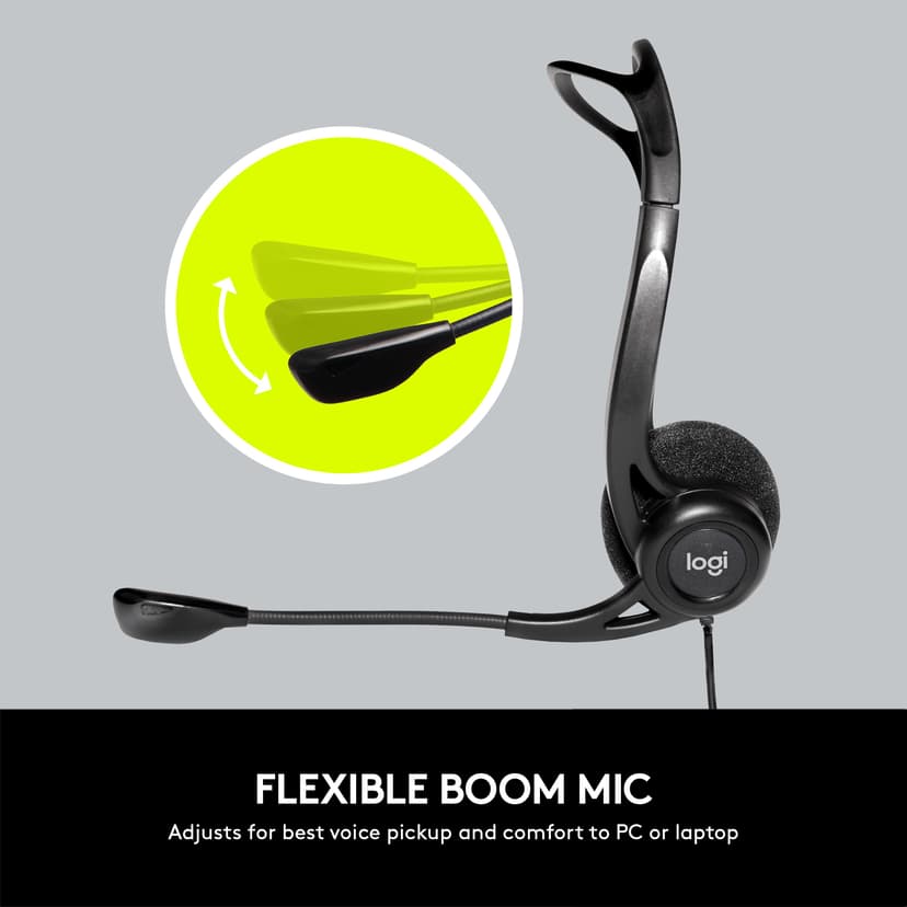 Logitech 960 Business Stereo USB-A Sort