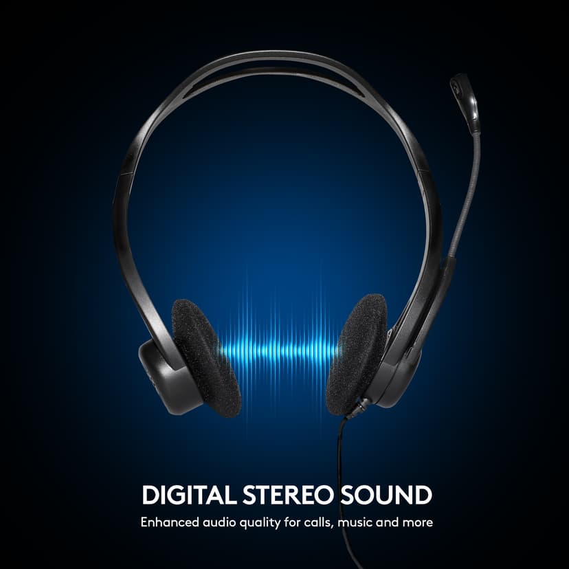 Logitech 960 Business Stereo USB-A Svart