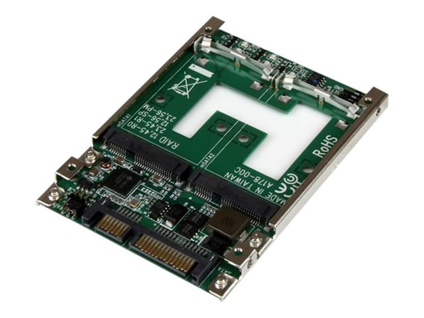 Startech Dual mSATA SSD to 2.5" SATA RAID Adapter Converter