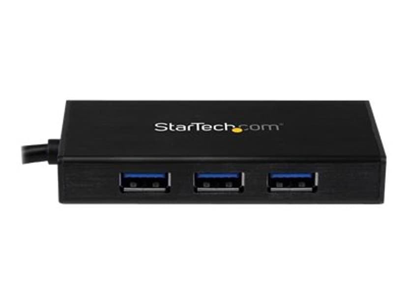 Startech 3 Port Portable USB 3.0 Hub with Gigabit Ethernet Adapter NIC