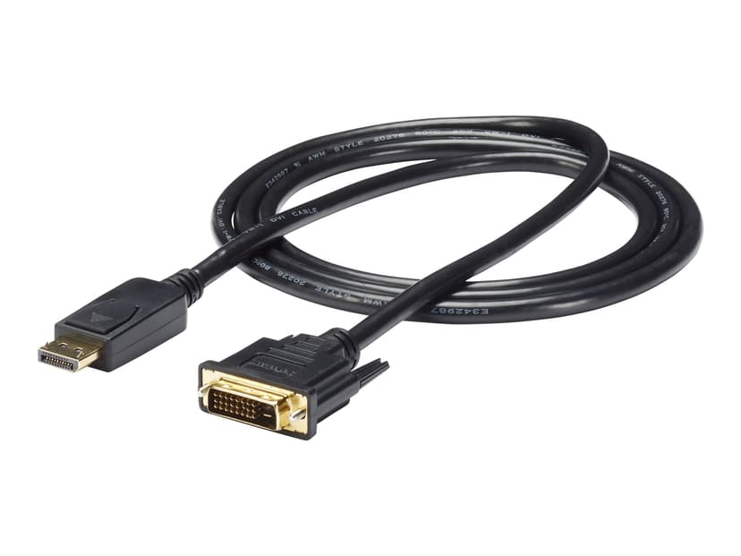 Startech 6 ft DisplayPort to DVI Cable M/M 1.8m DisplayPort DVI-D Svart
