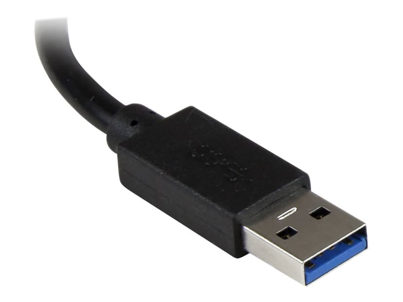 Startech 3 Port Portable USB 3.0 Hub with Gigabit Ethernet Adapter NIC