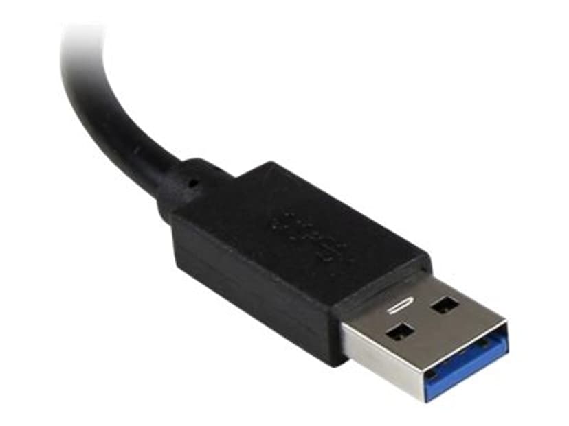 Startech 3 Port Portable USB 3.0 Hub with Gigabit Ethernet Adapter NIC