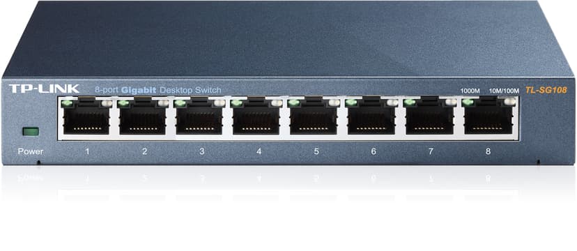TP-Link TL-SG108 network switch Unmanaged L2 Gigabit Ethernet (10/100/1000) Black 3-Pack