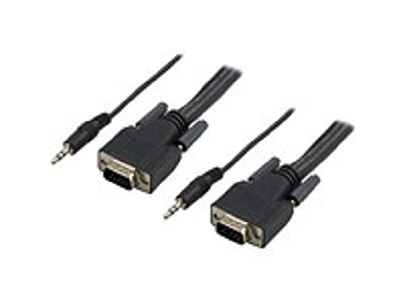 Deltaco RGB-7E 10m VGA, 3,5mm VGA, 3,5mm Sort